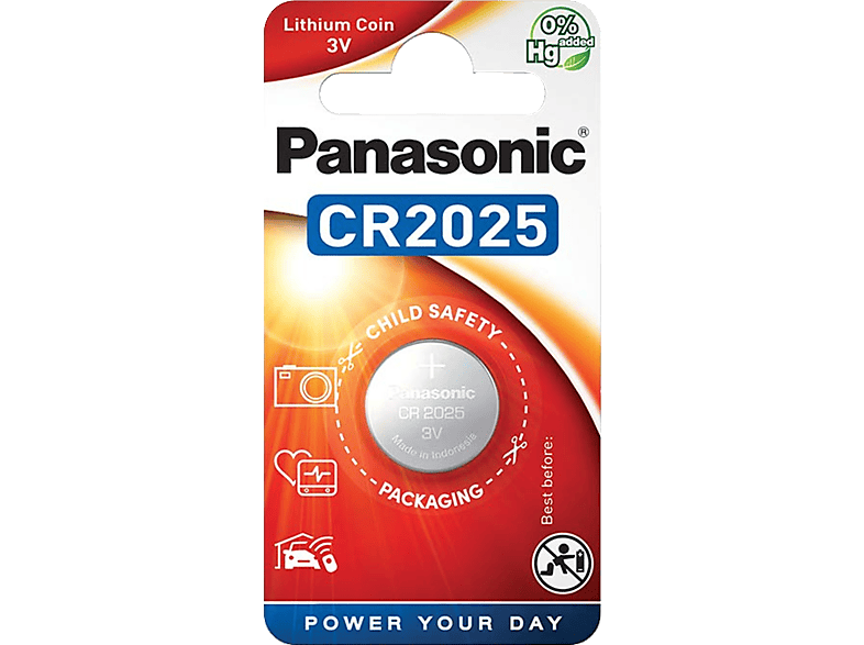 PANASONIC 3V lítium gombelem 1db (CR-2025L/1BP)