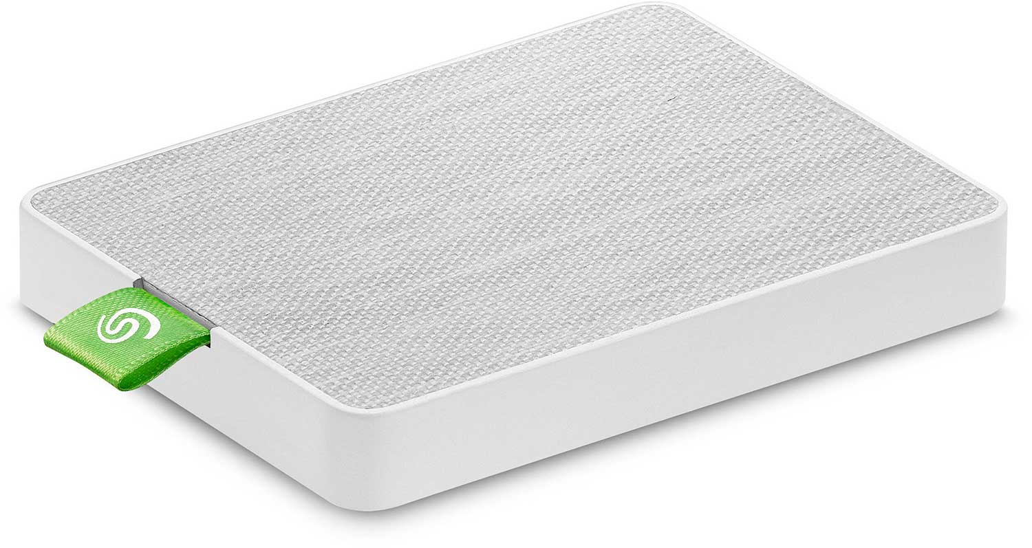 SEAGATE Disque SSD externe 500 GB Ultra Touch Blanc (STJW500400)