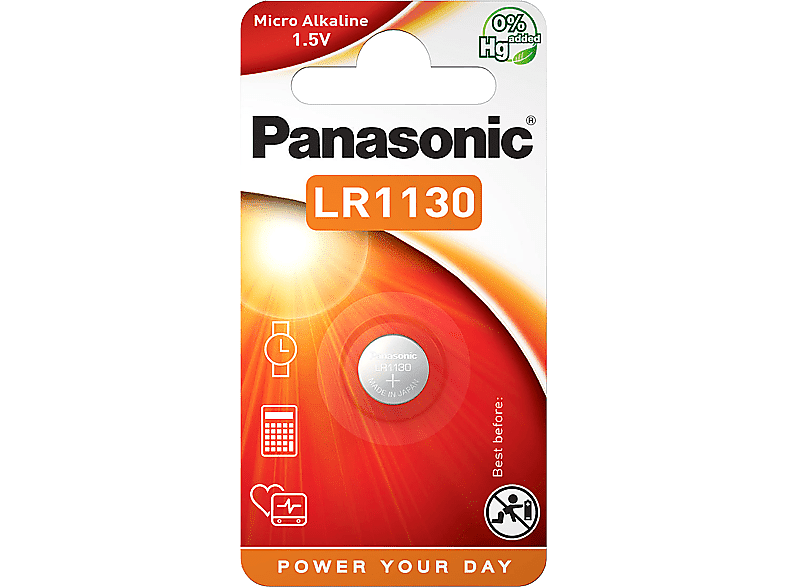 PANASONIC 1,5V alkáli gombelem 1db (LR1130L/1B)