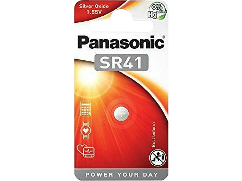 PANASONIC 1,5V ezüst-oxid óraelem 1db (SR41/1BP)