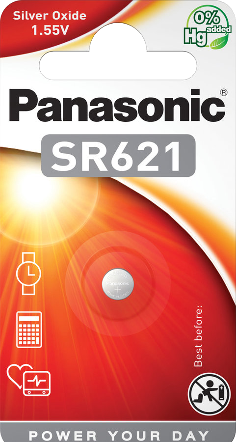 PANASONIC 1,5V ezüst-oxid óraelem 1db (SR621/1BP)