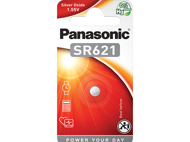 PANASONIC 1,5V ezüst-oxid óraelem 1db (SR621/1BP)