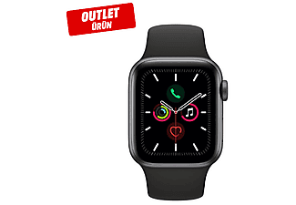 APPLE MWV82TU/A S5 GPS, 40mm Uzay Grisi Alüminyum Case Siyah Spor Band Akıllı Saat Outlet 1204760