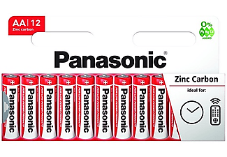 PANASONIC Red Zinc AA ceruza 1.5V cink-carbon tartós elem 12db (R6R/12HH)