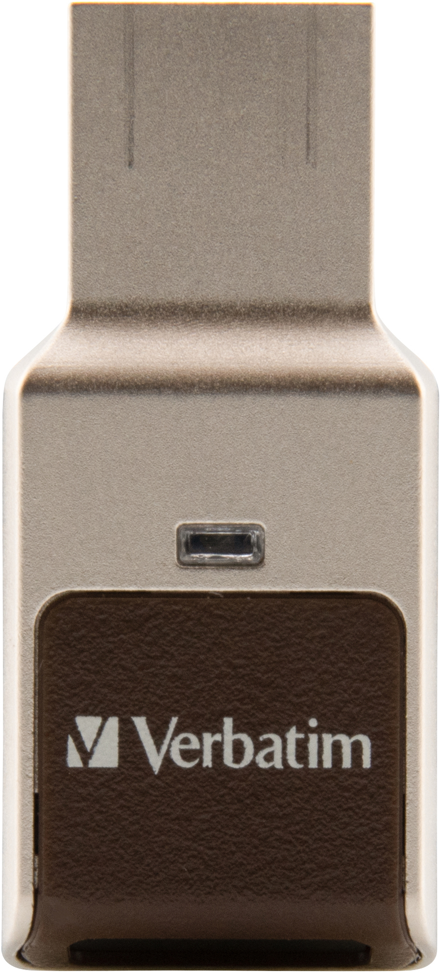 VERBATIM Fingerprint Secure USB-Stick, 128 GB, 80 MB/s, Braun