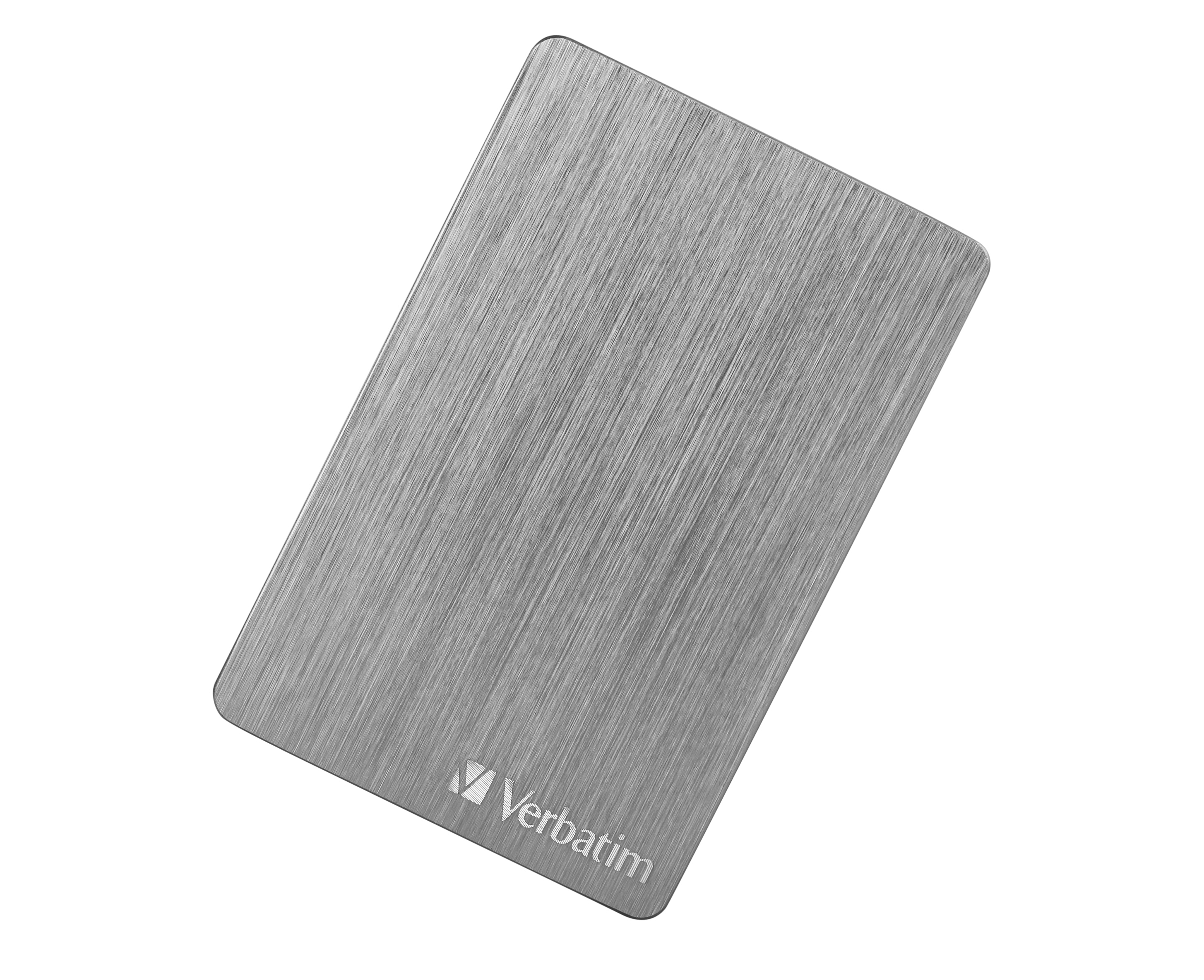 VERBATIM Store n Go 2.5" ALU 2TB USB 3.2 Gen 1  Festplatte, 2 TB HDD, 2,5 Zoll, extern, Grau