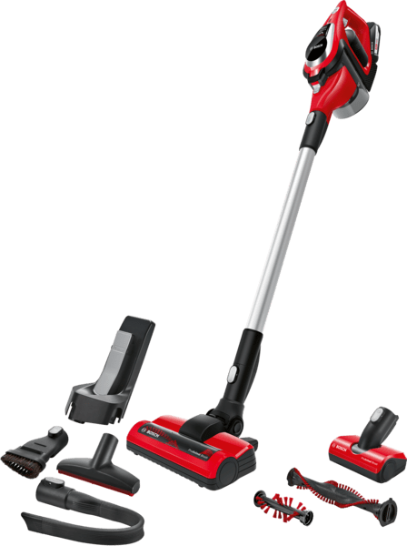 BOSCH  BBS81PET Unlimited 8 ProAnimal - Steelstofzuiger - Accuduur 40 min - Rood