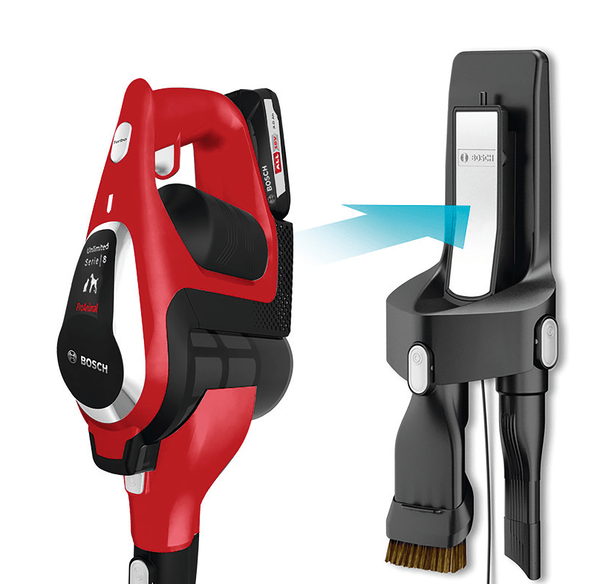 BOSCH  BBS81PET Unlimited 8 ProAnimal - Steelstofzuiger - Accuduur 40 min - Rood