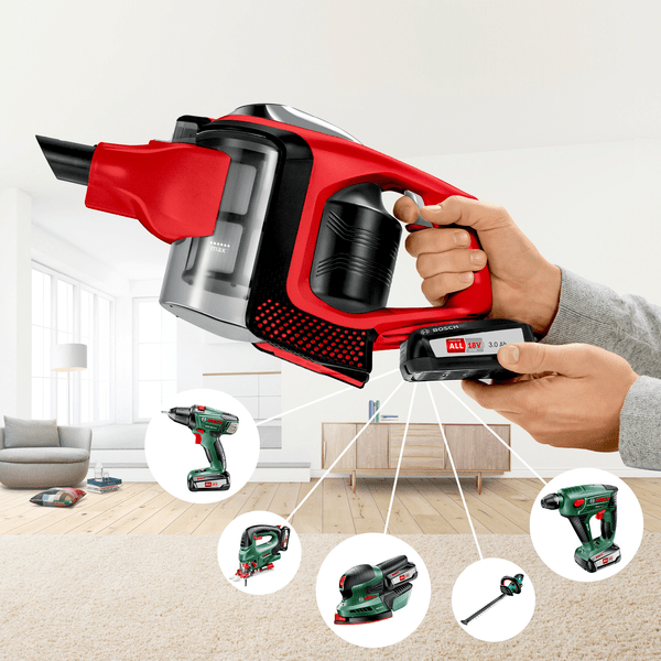 BOSCH  BBS81PET Unlimited 8 ProAnimal - Steelstofzuiger - Accuduur 40 min - Rood