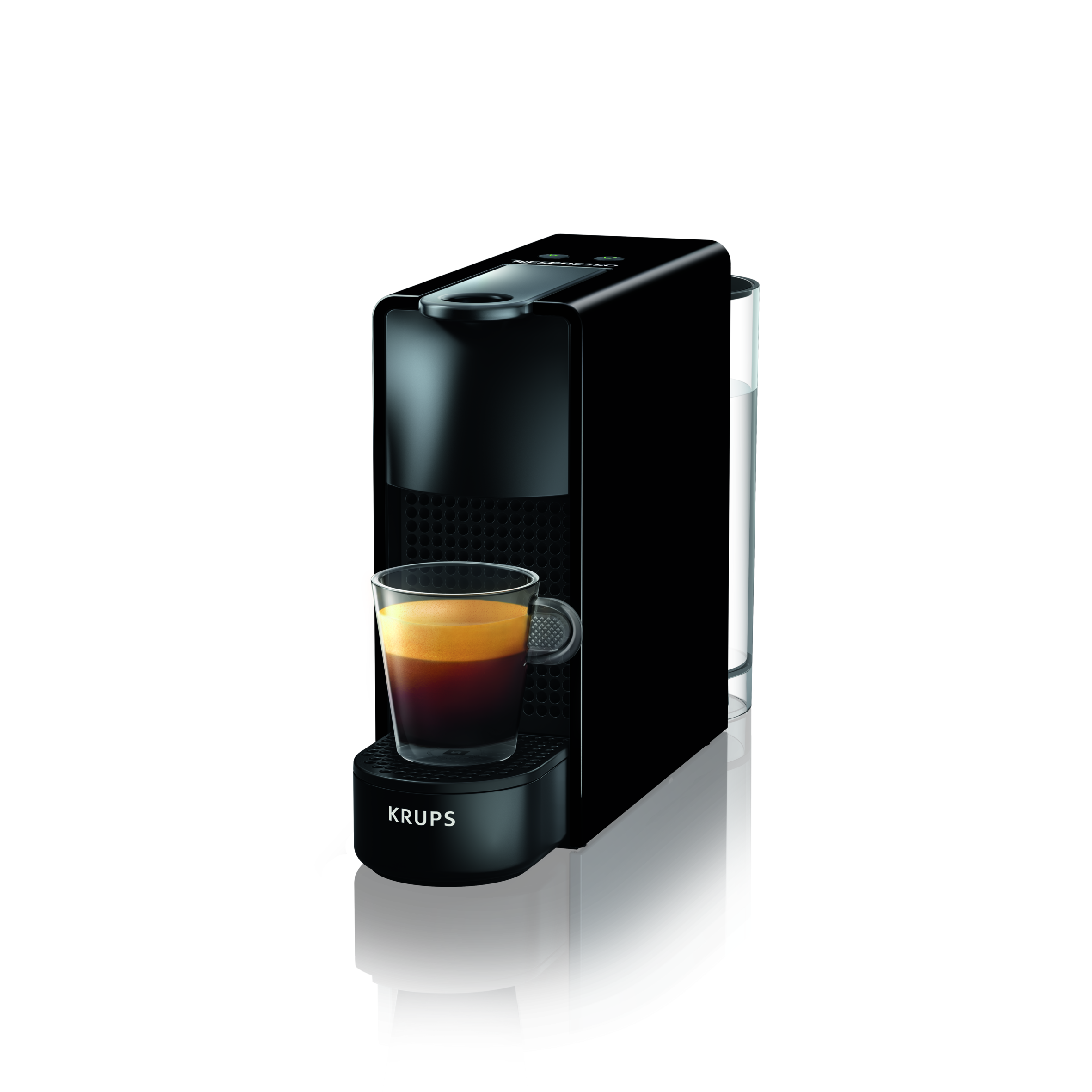 Cafetera Krups Essenza mini negra xn1108 nespresso 19 bar de xn1108pr5 monodosis compacta apagado color pack bienvenida incluido xn1108p2
