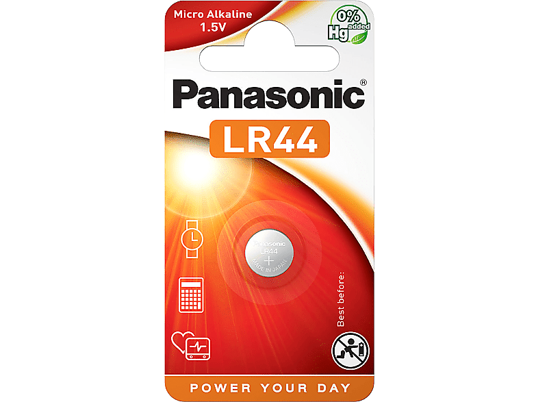 PANASONIC 1,5V alkáli gombelem 1db (LR44L/1B)