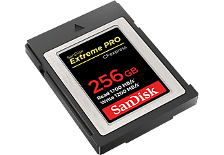 SANDISK 186486 CF Extreme PRO CFexpress 256GB, Typ B, 1700MB/s Lesen, 1200MB/s Schreiben