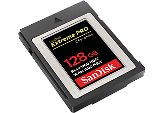 SANDISK 186485 CF Extreme PRO CFexpress 128GB, Typ B, 1700MB/s Lesen, 1200MB/s Schreiben