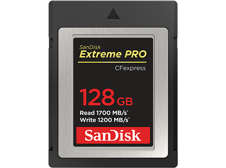 SanDisk 186485 CF Extreme PRO CFexpress 128GB, Typ B, 1700MB/s Lesen, 1200MB/s Schreiben; Speicherkarte CFexpress™