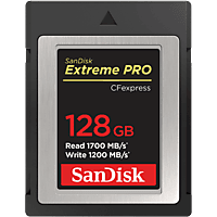 SANDISK 186485 CF Extreme PRO CFexpress 128GB, Typ B, 1700MB/s Lesen, 1200MB/s Schreiben