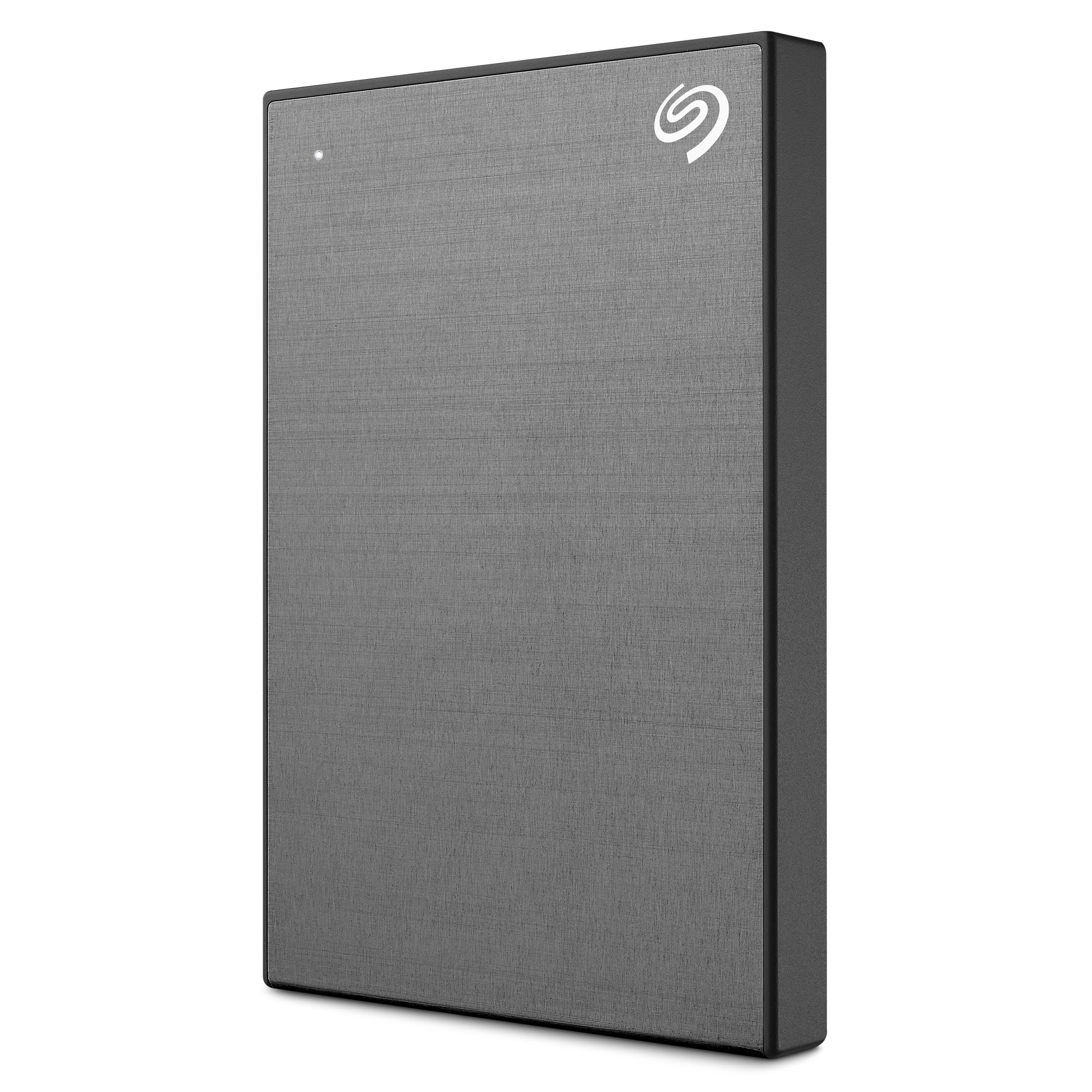 SEAGATE Backup Plus Slim Festplatte, 2 TB HDD, 2,5 Zoll, extern, Grau