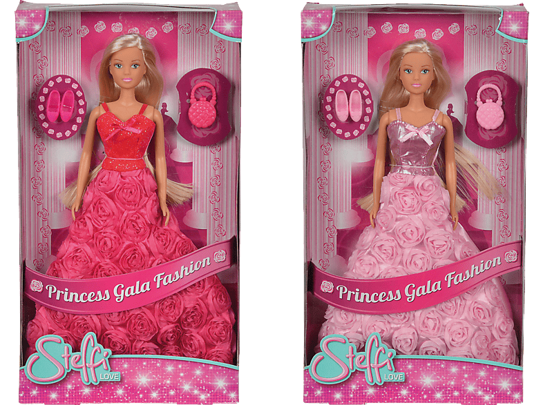 SIMBA Princess 2-sort. Fashion, Mehrfarbig Spielzeugpuppe Gala SL