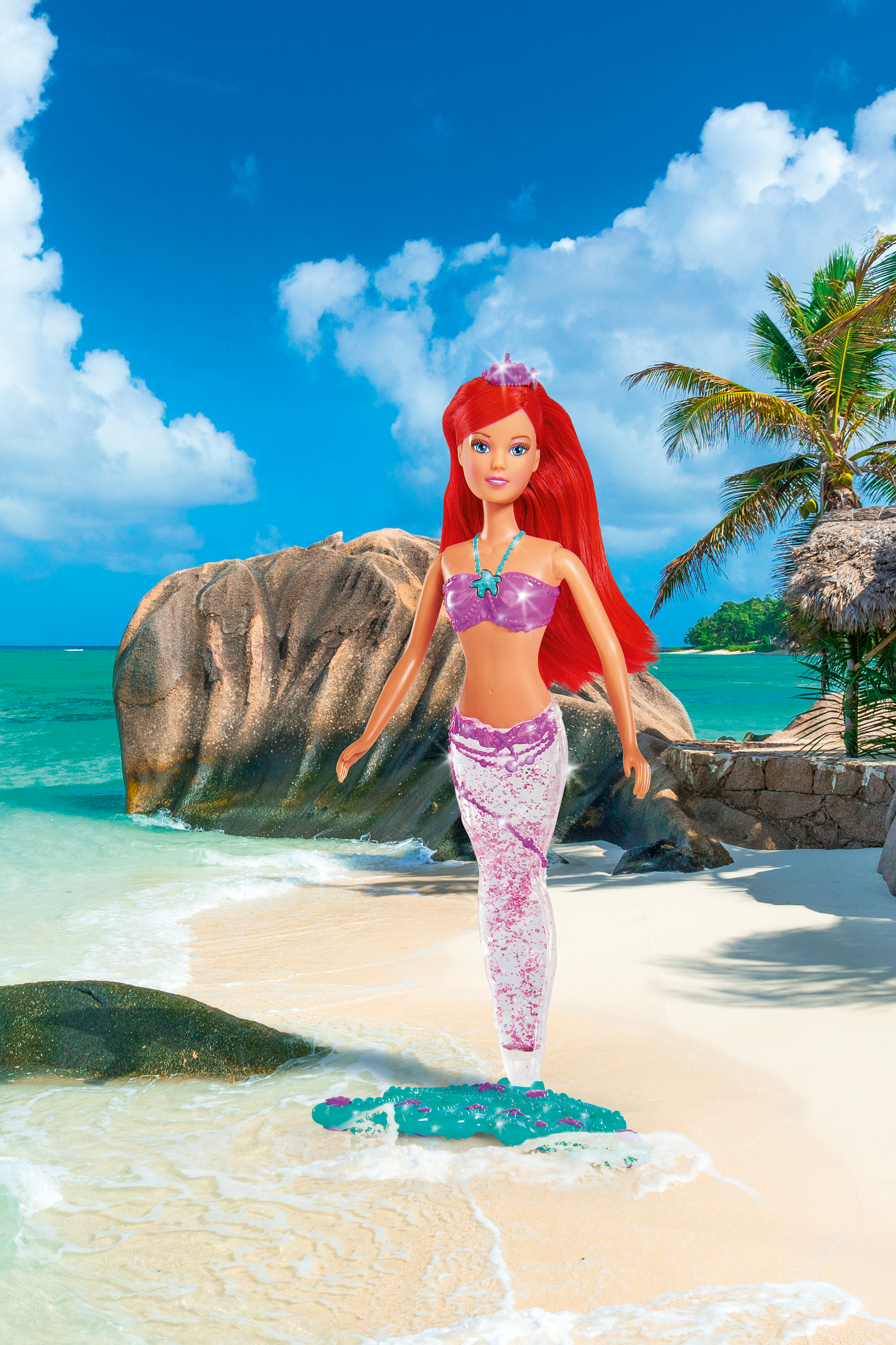 SIMBA TOYS SL Light & Glitter Mermaid Spielzeugpuppe Mehrfarbig