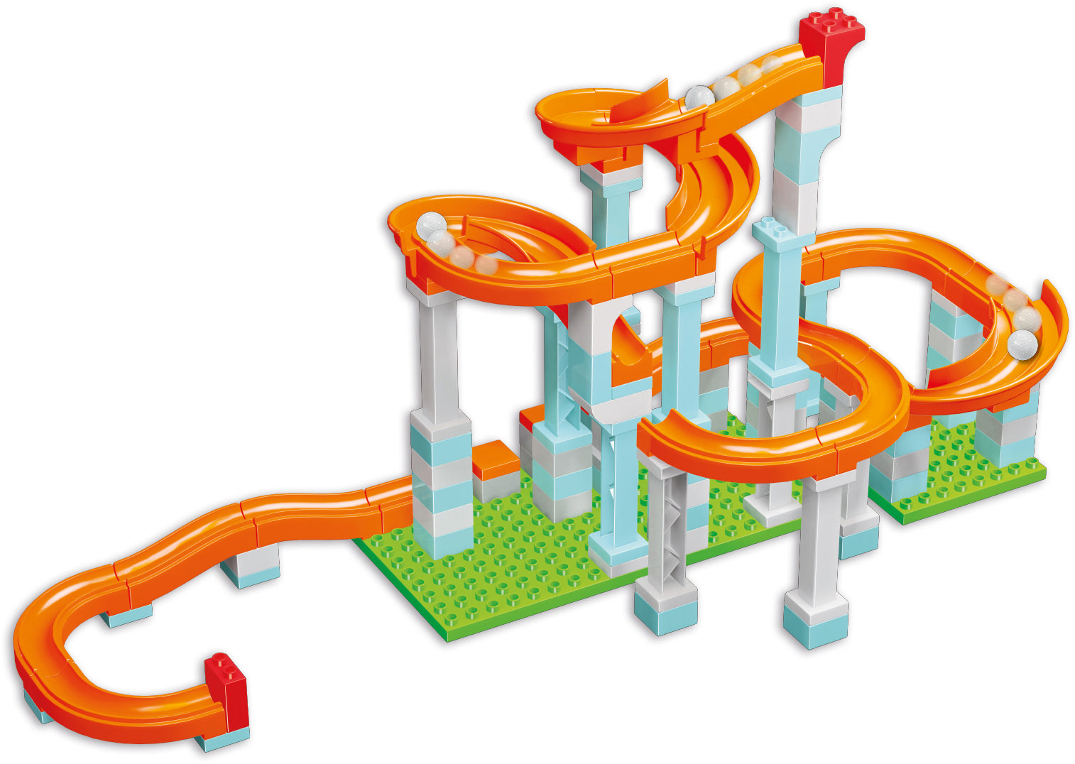 SIMBA TOYS Kugelbahn 128 Teile Spielzeug, Mehrfarbig
