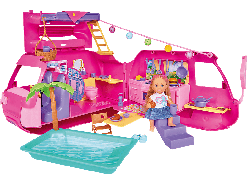SIMBA TOYS Wohnmobil Ferienspaß EL Spielzeugset Mehrfarbig