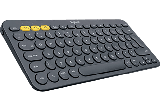 LOGITECH K380 vezeték nélküli bluetooth billentyűzet, sötétszürke UK layout (920-007580)