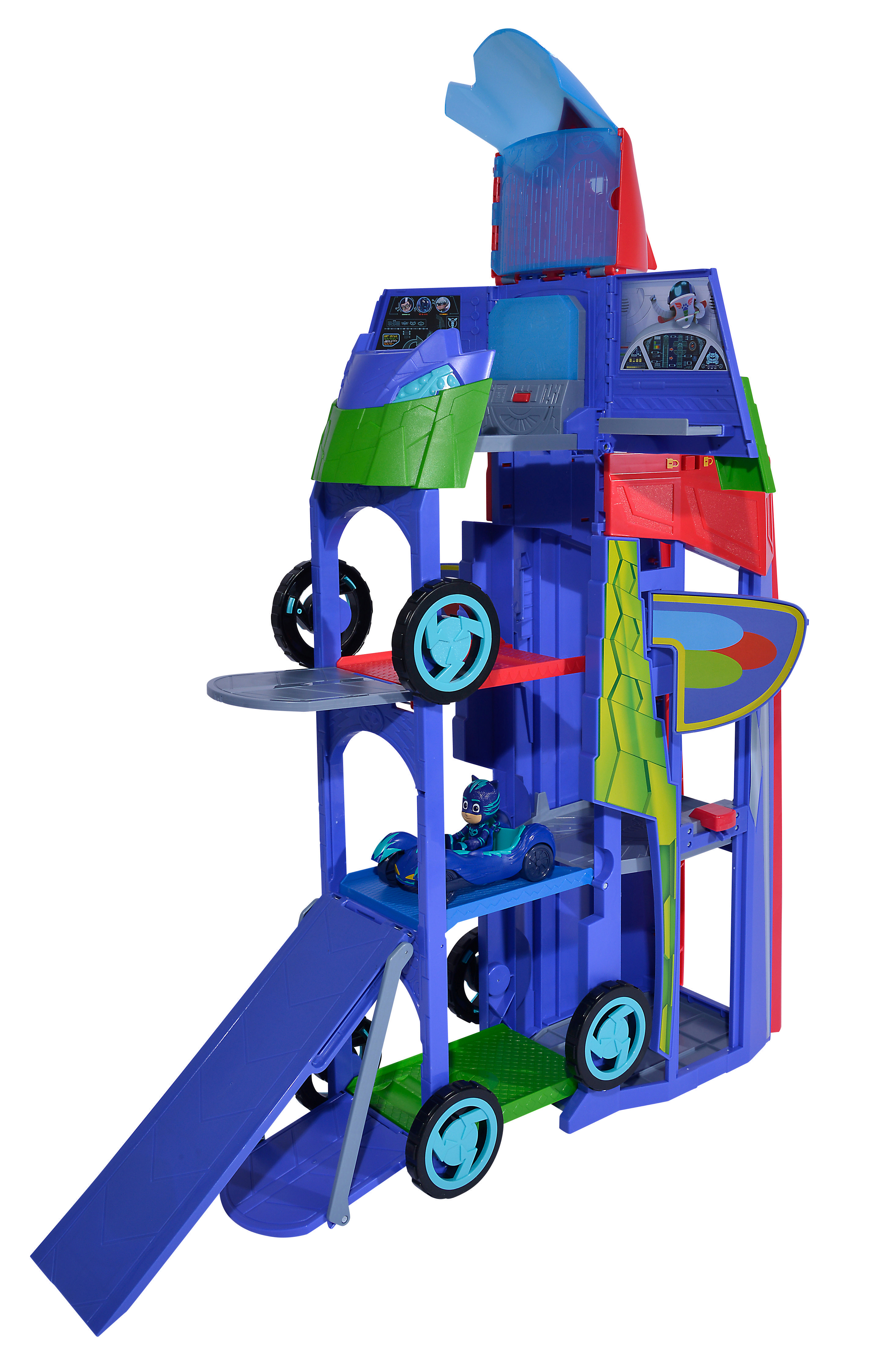 SIMBA TOYS PJM Verwandelbares Hauptquartier Spielset Mehrfarbig