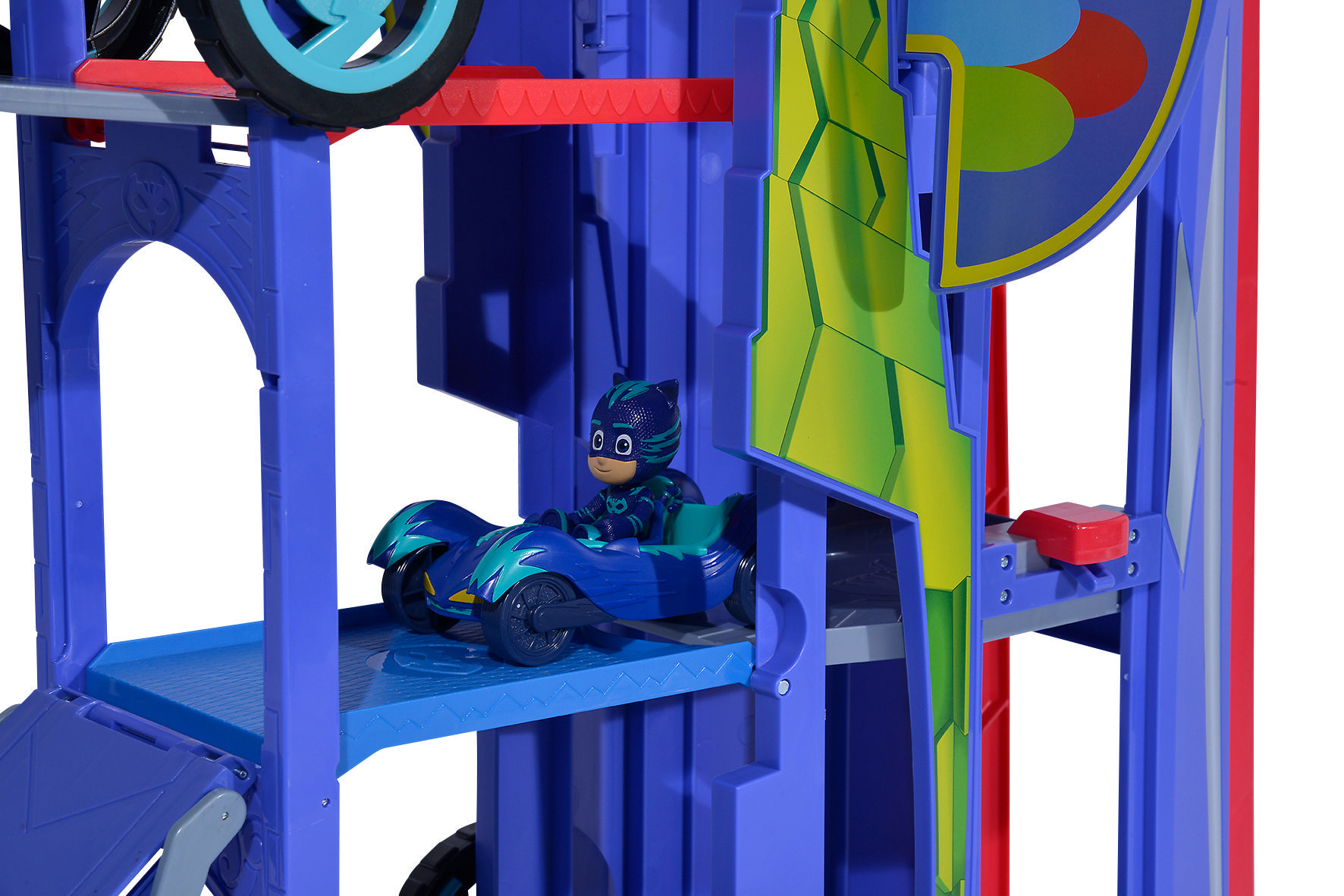 SIMBA TOYS PJM Verwandelbares Hauptquartier Spielset Mehrfarbig