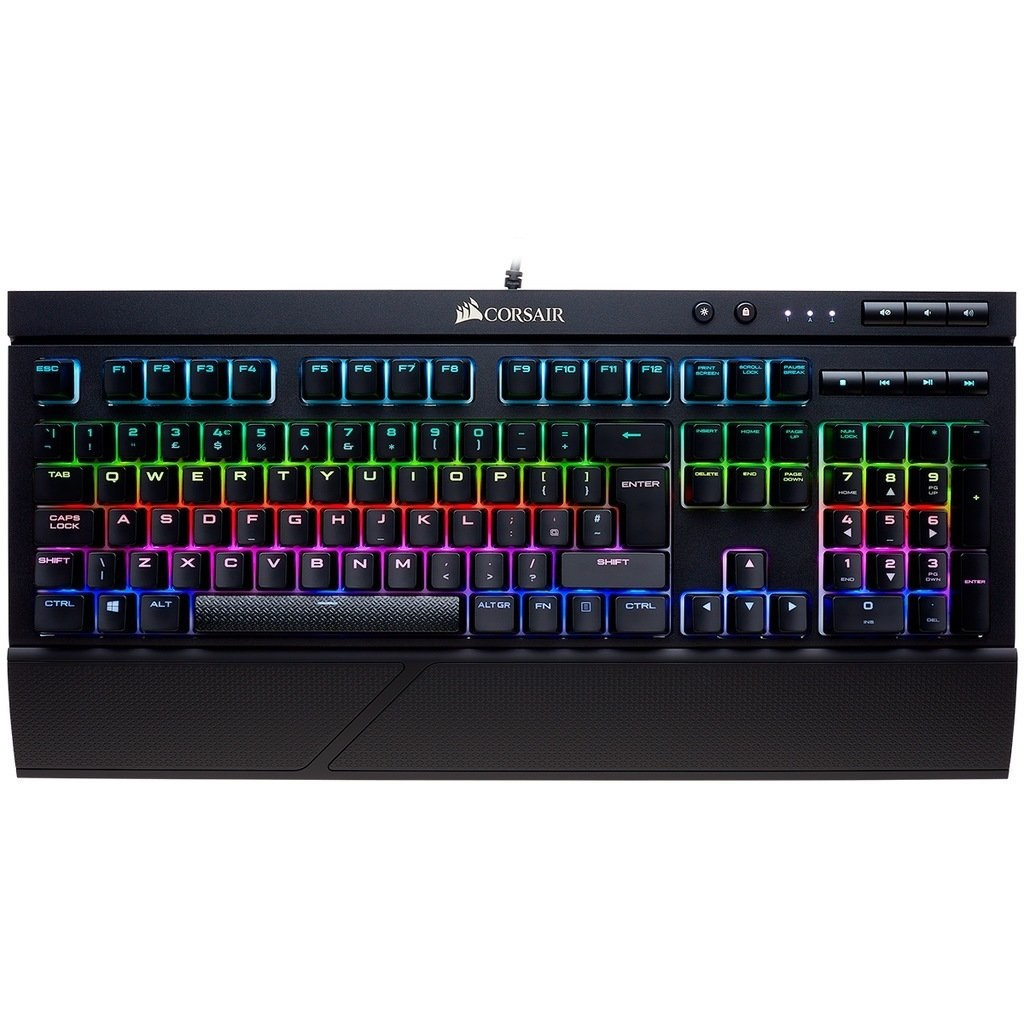 CORSAIR K68 RGB Cherry Mx Red, Mekanik Oyuncu Klavyesi, Siyah (CH-9102010-TR)