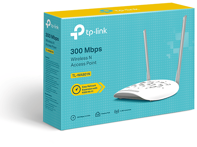 TP-LINK TL-WA801N 300Mbps Wireless N Access Point Beyaz_3