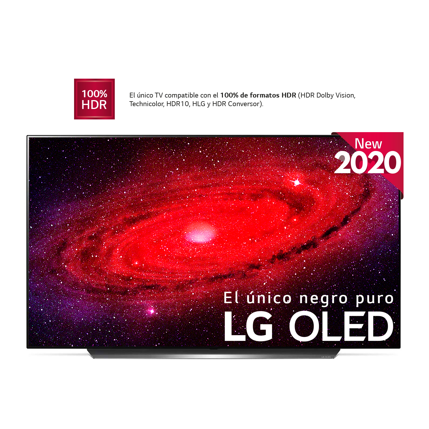 TV OLED 65" - LG OLED65CX5LB, UHD 4K, 3840x2160, A9, HDMI, USB 2.0, LAN, Fibra Óptica, Salida auriculares