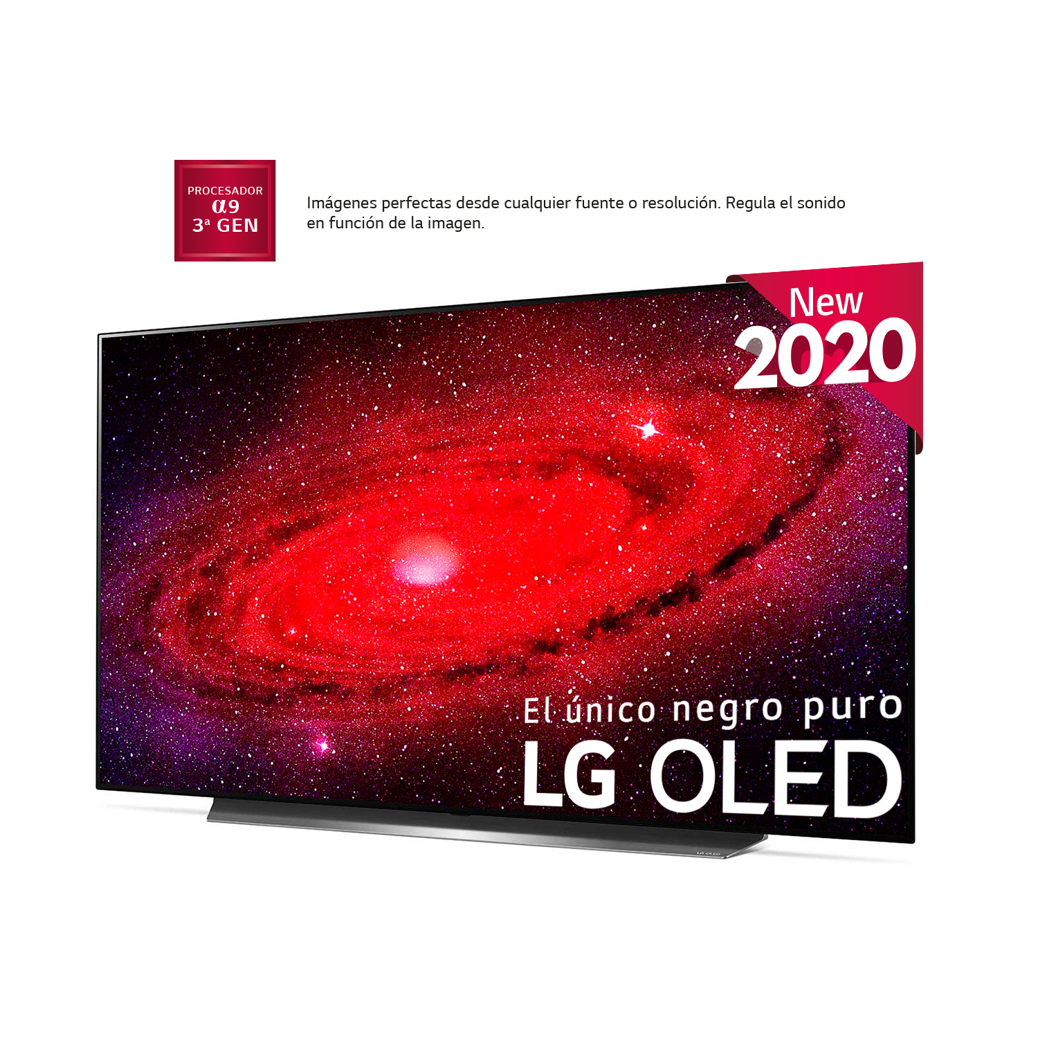 TV OLED 65" - LG OLED65CX5LB, UHD 4K, 3840x2160, A9, HDMI, USB 2.0, LAN, Fibra Óptica, Salida auriculares
