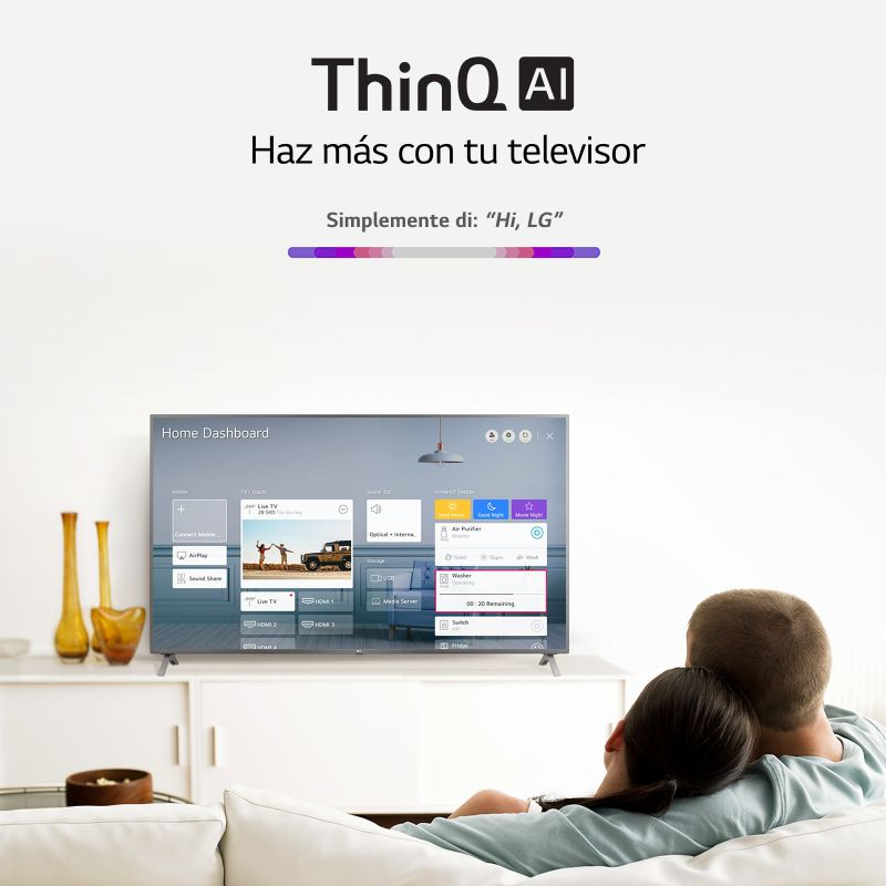 TV LED 75" - LG 75UN81006LB, UHD 4K, 3840x2160 p, Procesador Quad Core, HDR10 Pro, HLG, Sonido UltraSurround