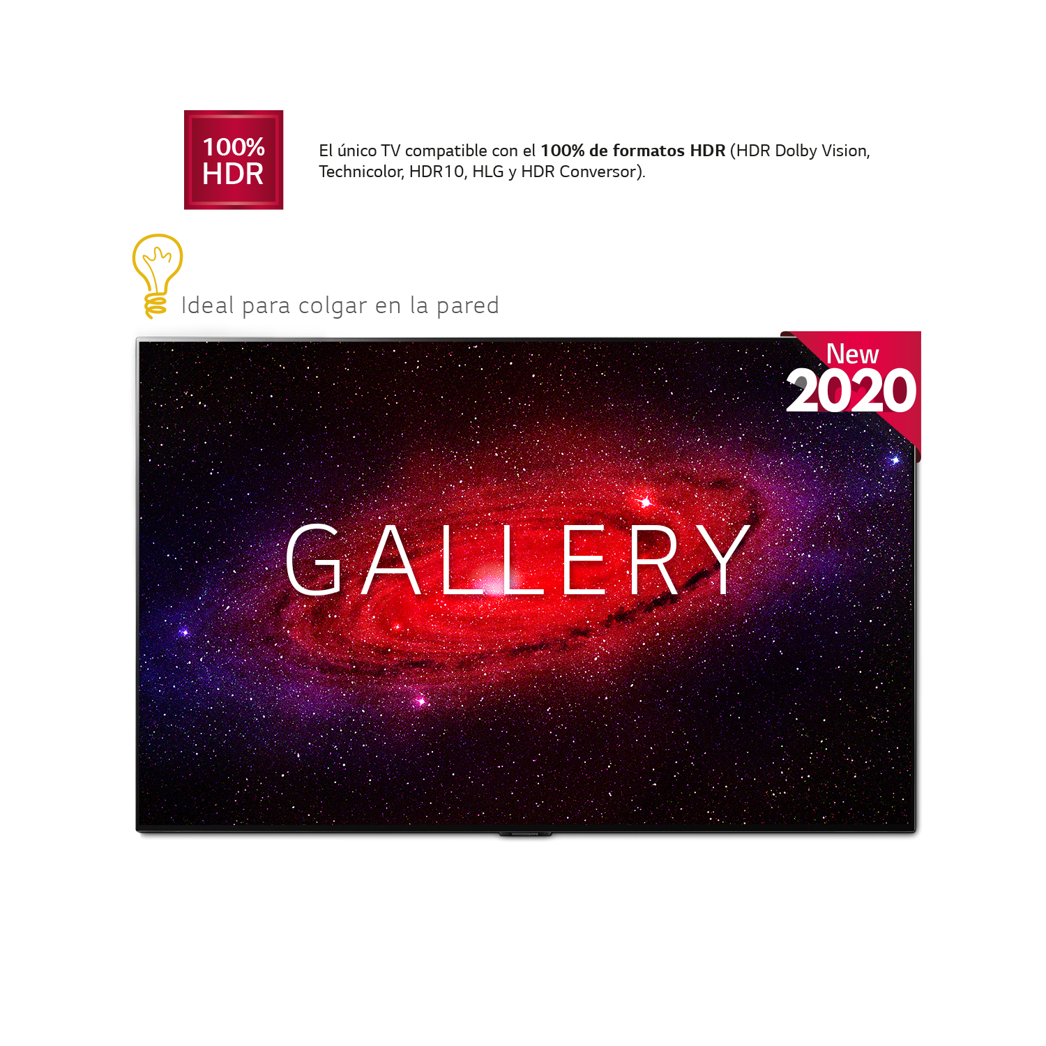 TV OLED 65" - LG OLED65GX6LA, Smart TV OLED 4K, Inteligencia Artificial, 100% HDR, Dolby ATMOS, Bluetooth