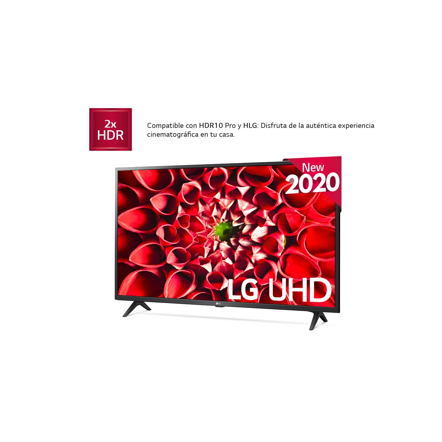 TV LED 43" - LG 43UN73006LC, UHD 4K 3840 x 2160, Smart TV, Bluetooth, WiFi, Asistentes de voz, Negro