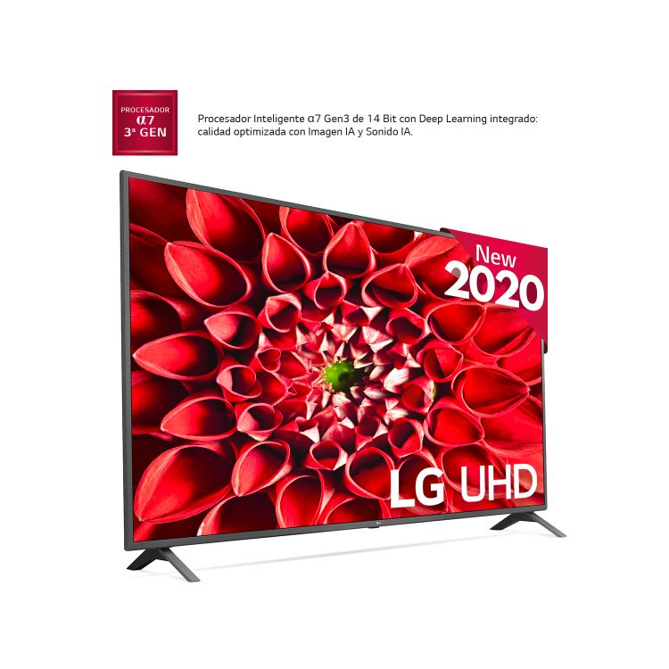 TV LED 82" - LG 82UN85006LA, UHD 4K, 3840 x 2160 píxeles, α7 Gen3, Smart TV', TDT2, Negro