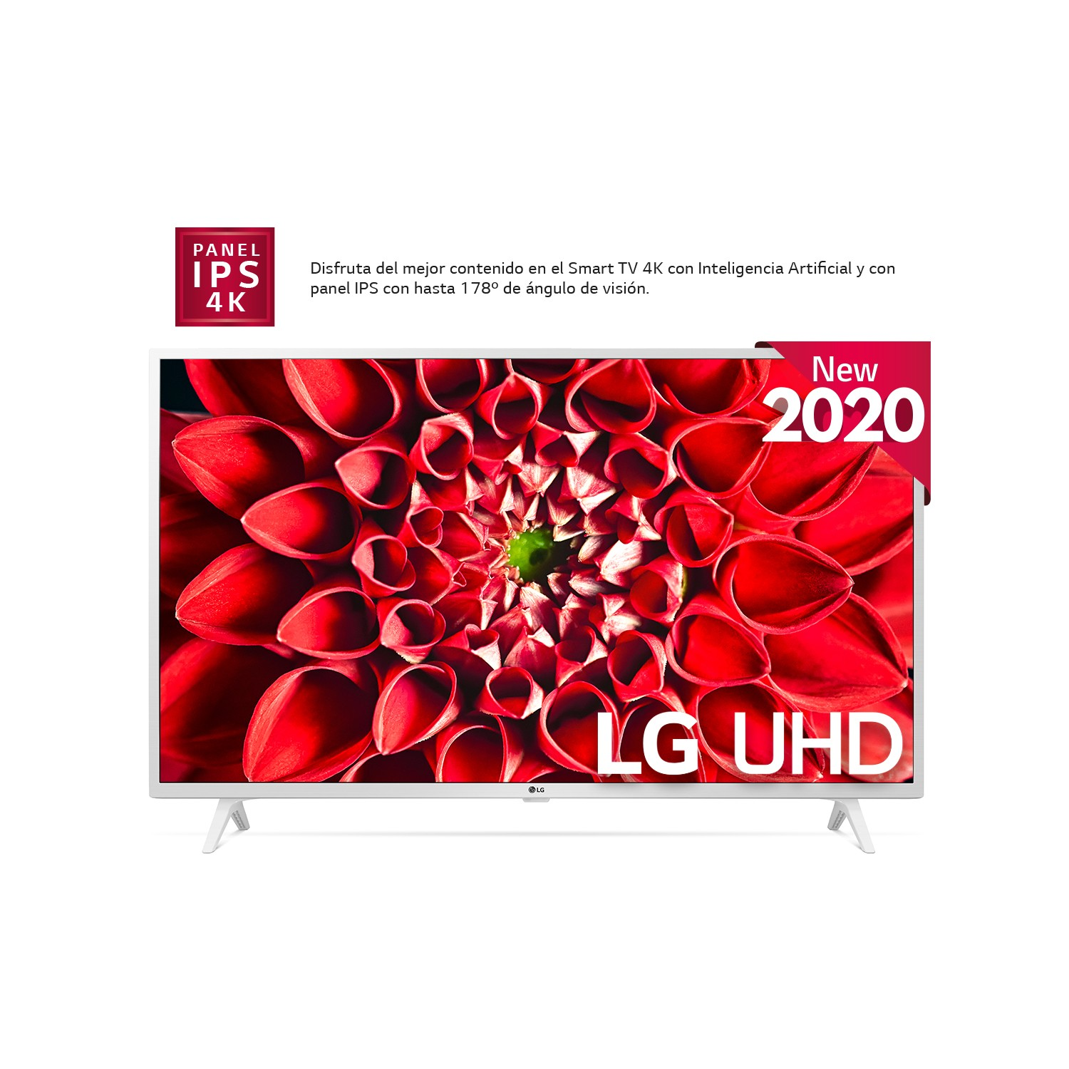 TV LED 43" - LG 43UN73906LE, UHD 4K 3840 x 2160, Smart TV, Bluetooth, WiFi, Asistentes de voz, Blanco