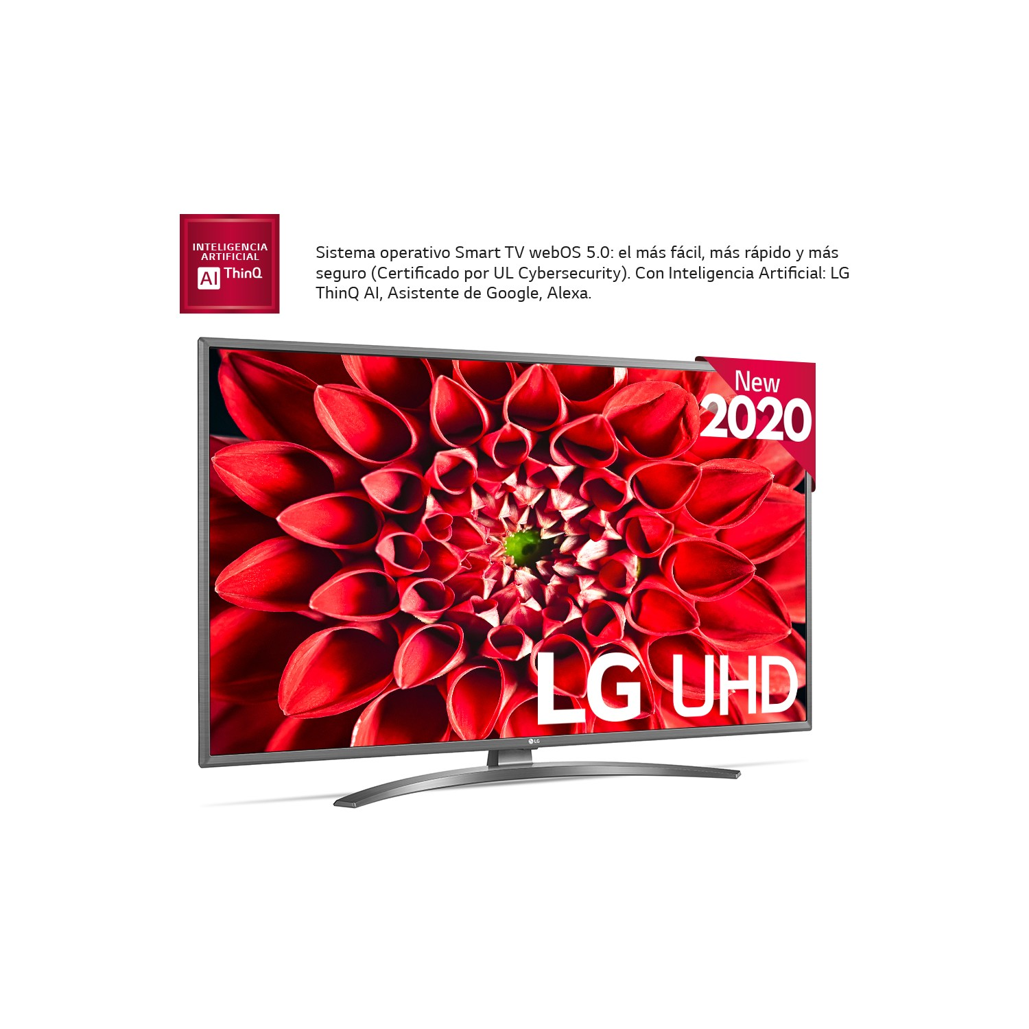 TV LED 43" - LG 43UN81006LB, UHD 4K, WiFi, Bluetooth, Inteligencia Artificial, HDR 10 Pro, Smart TV