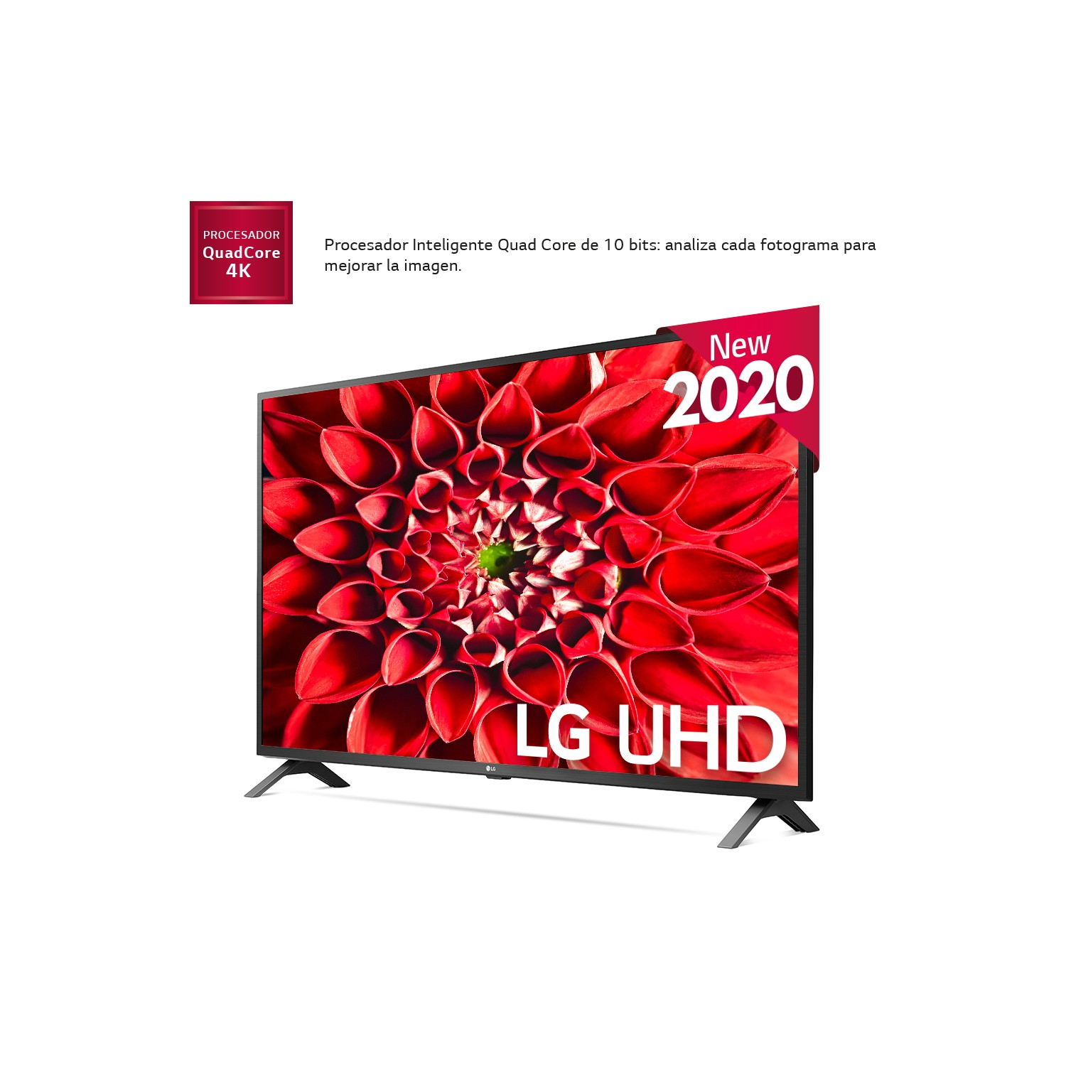 TV LED 50" - LG 50UN73006LA, UHD 4K 3840 x 2160, Smart TV, Bluetooth, WiFi, Asistentes de voz, Negro