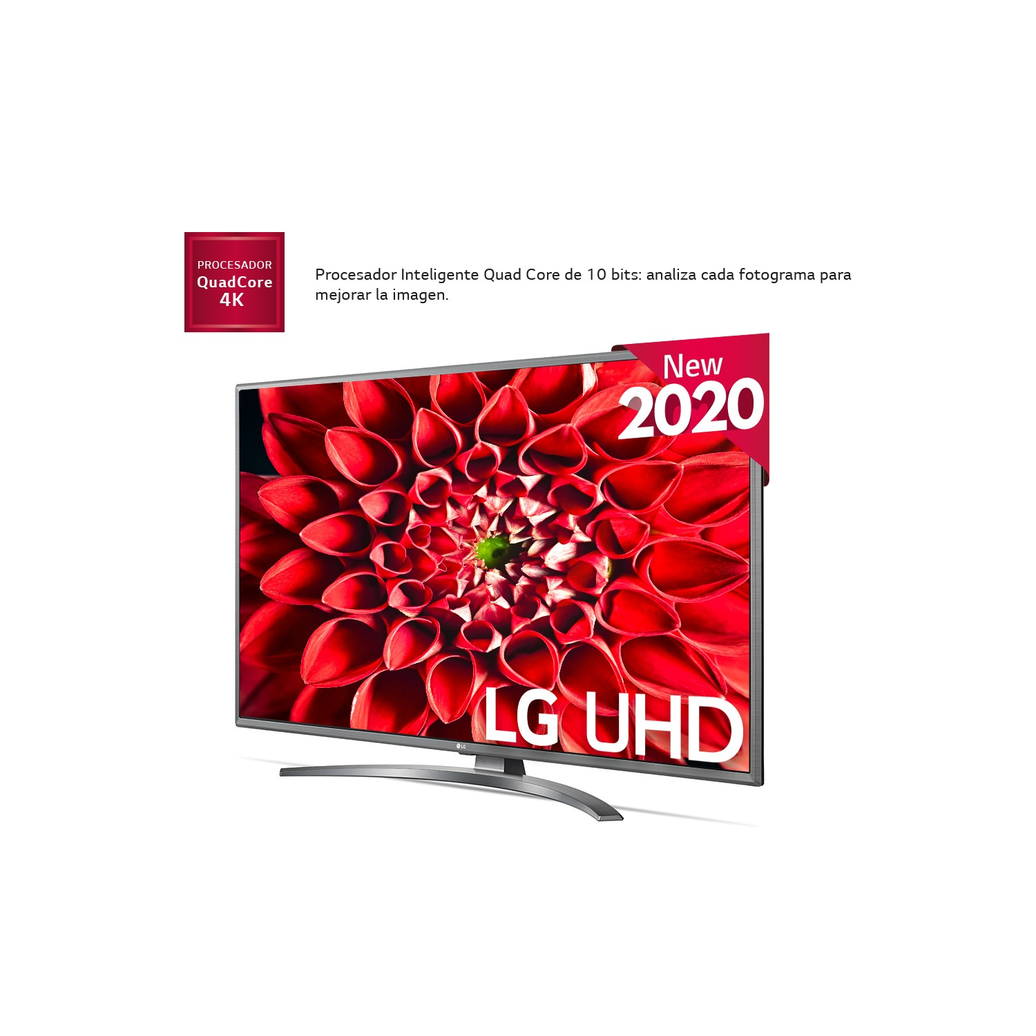 TV LED 50" - LG 50UN81006LB, UHD 4K, Quad Core, WiFi, Bluetooth, Inteligencia Artificial, HDR 10 Pro, Smart TV