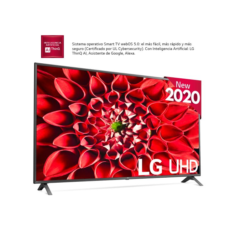 TV LED 86" - LG 86UN85006LA, UHD 4K, 3840x2160 píxeles, alfa7 Gen3, 4 HDMI, 3 USB 2.0, A, Negro