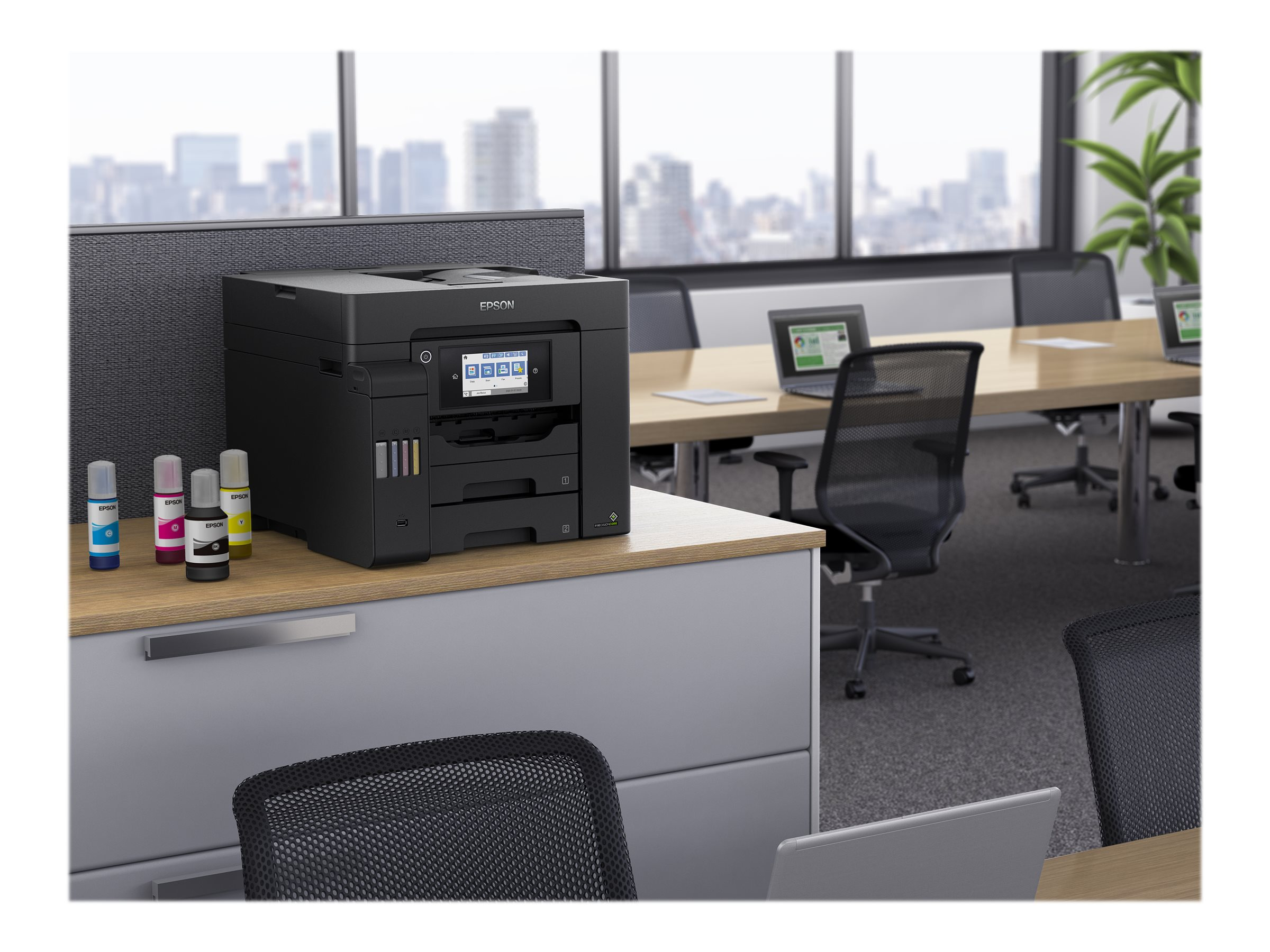 EPSON EcoTank Netzwerkfähig Tintenstrahl ET-5800 WLAN Multifunktionsdrucker