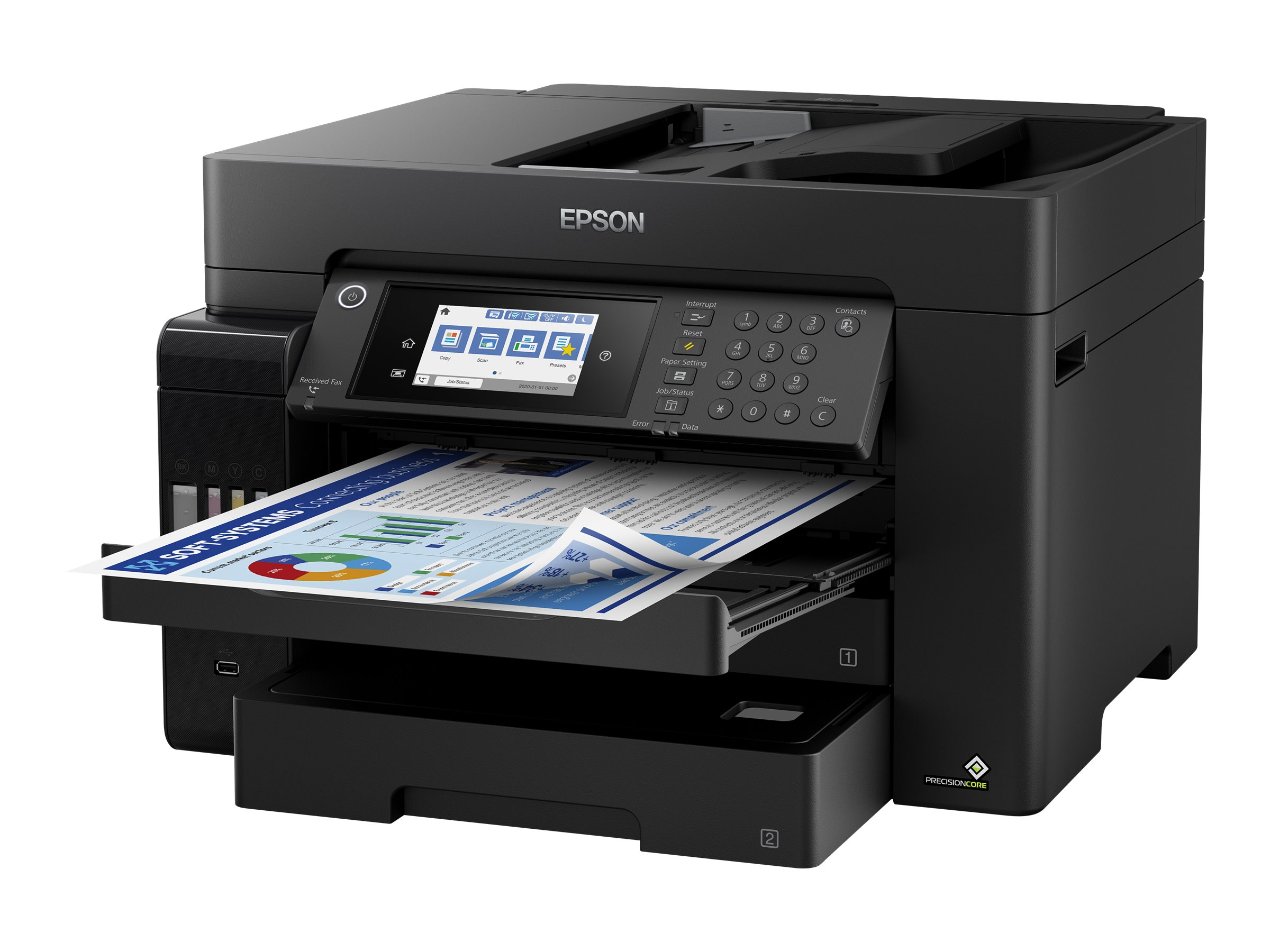 EPSON EcoTank Netzwerkfähig ET-16650 Multifunktionsdrucker Tintenstrahl WLAN