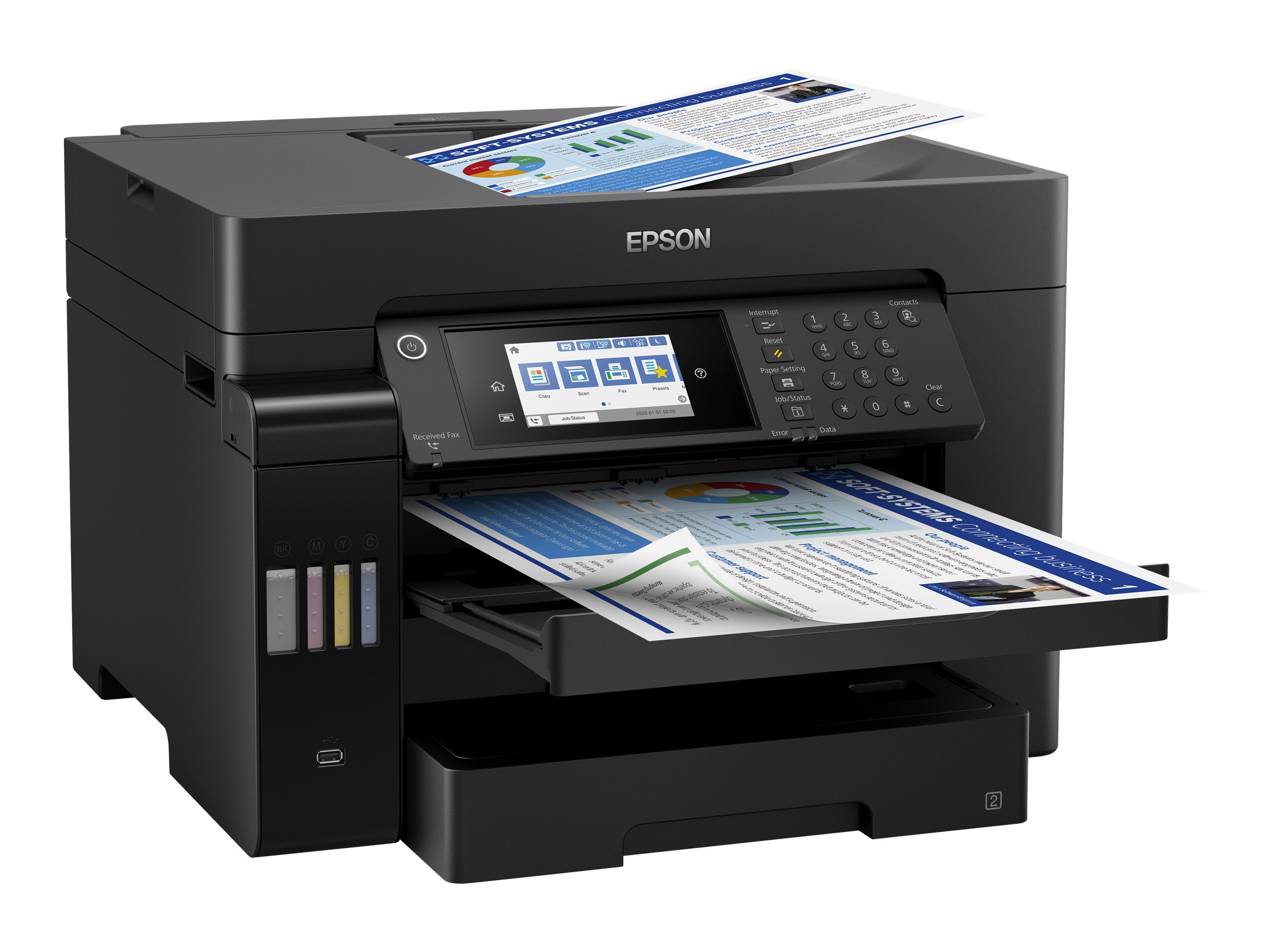 EPSON EcoTank Netzwerkfähig ET-16650 Multifunktionsdrucker Tintenstrahl WLAN