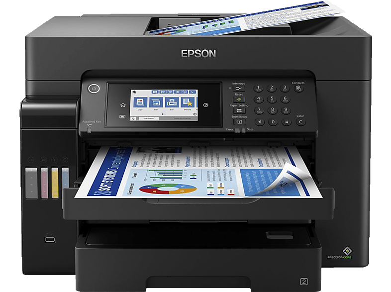 EPSON EcoTank WLAN Tintenstrahl Netzwerkfähig ET-16650 Multifunktionsdrucker