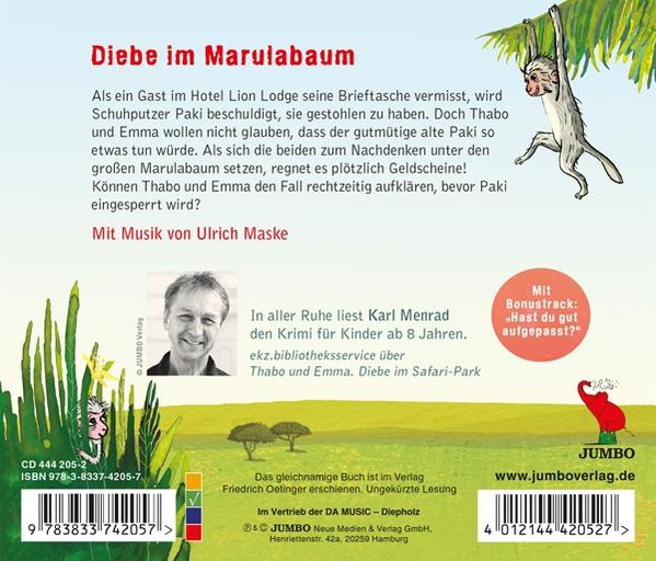 Kirsten Boie - Thabo und Emma - Ein böser Verdacht (2)  - (CD)