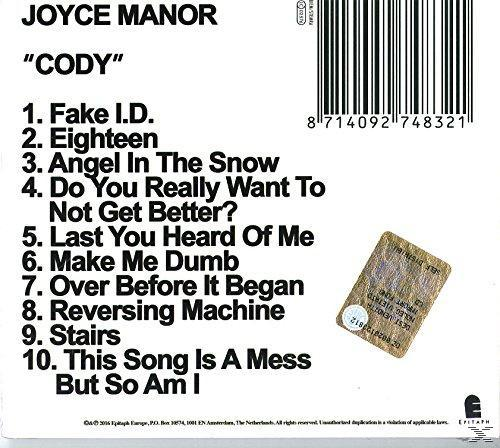 Joyce Manor - Cody  - (CD)