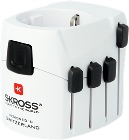 SKROSS Földelt univerzális utazó adapter