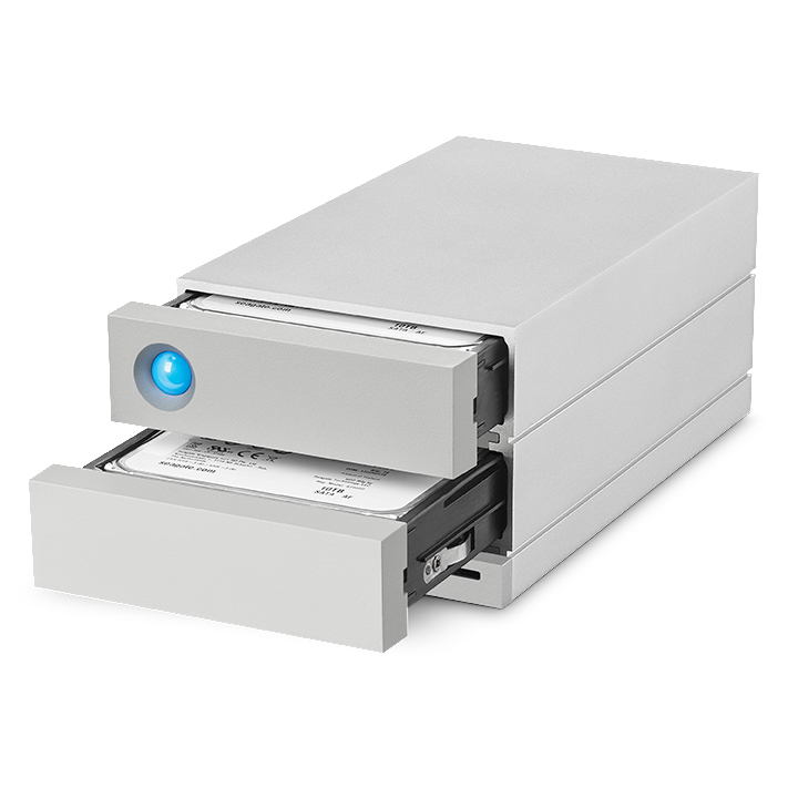 LACIE 2big Dock Thunderbolt 3 Festplatte, 8 TB HDD, extern, Silber