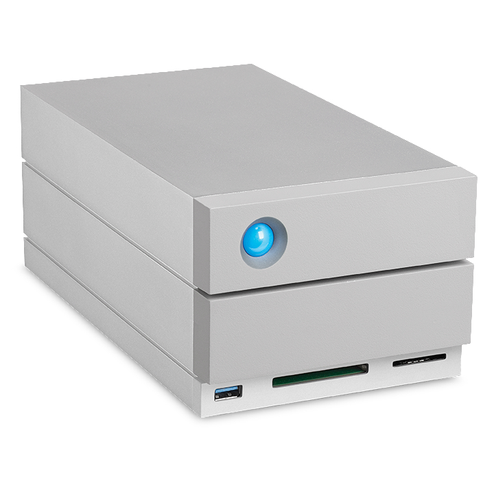 LACIE 2big Dock Thunderbolt 3 Festplatte, 8 TB HDD, extern, Silber