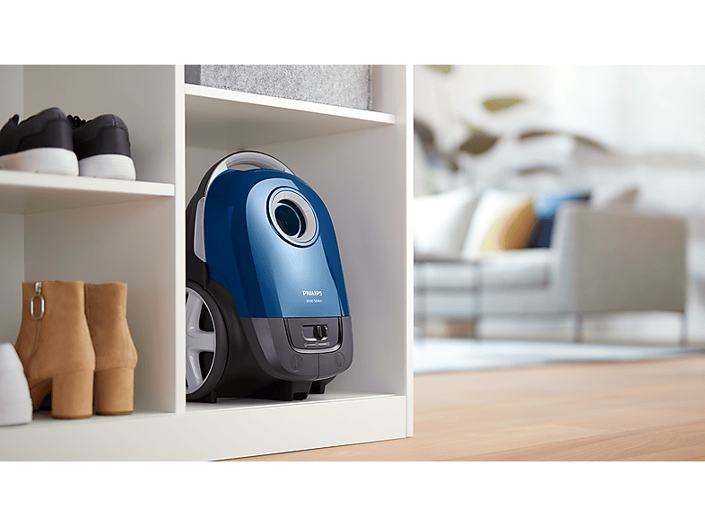 Philips XD 3110/09 Series 3000 Bodenstaubsauger mit Beutel (79 dB(A), maximale Leistung: 900 Watt, Blau) — Foto 2 von 5